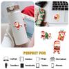 12 Pcs Santa Claus Stickers Set, Classic Christmas Santa Designs with Gifts, Tree, Reindeer, Moon and Lantern, Holiday Vinyl Stickers for Laptop, Water Bottle, Phone, Window, Helmet 6 Inches view 3