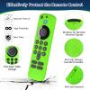 (2 Pack) Wevove (newestmodel) Soft Protective Remote Cover, Anti-Slip Shockproof Silicone Protective Case with Lanyard Glow in The Dark (Glow Green&Yellow) view 4