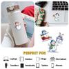 12 Pcs Snowman Stickers Set, Cute Winter Snowman Designs with Gifts, Broom, Umbrella, Lantern, Tree and Cozy Accessories, Holiday Stickers for Laptop, Water Bottle, Phone, Window, Helmet 7 Inches view 3