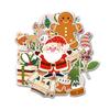 12 Pcs Christmas Stickers Set, Minimalist Holiday Designs with Santa, Reindeer, Gnome, Gingerbread, Sweater, Snow Globe Gift, Cozy Neutral Stickers for Laptop, Bottle, Phone, Window, Helmet 7 Inches view 1
