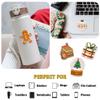 12 Pcs Christmas Stickers Set, Minimalist Holiday Designs with Santa, Reindeer, Gnome, Gingerbread, Sweater, Snow Globe Gift, Cozy Neutral Stickers for Laptop, Bottle, Phone, Window, Helmet 7 Inches view 3