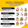 12 Pcs Christmas Stickers Set, Minimalist Holiday Designs with Santa, Reindeer, Gnome, Gingerbread, Sweater, Snow Globe Gift, Cozy Neutral Stickers for Laptop, Bottle, Phone, Window, Helmet 7 Inches view 4