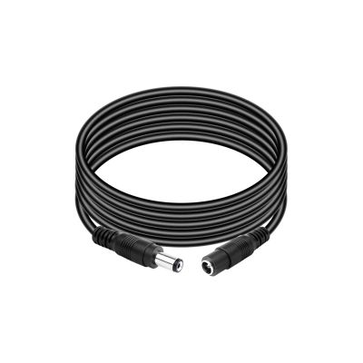 BLUPOWHT Extension Cable Male to Male Power Connector 5.5mm x 2.1mm Adapter 2M 3Meters 5M 10M Long for LED Power CCTV Camera DVR(5M)