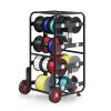 Gelacie Wire Spool Holder Cart, Portable Wire Rack Dispenser with Wheel, 10 Rods, 15X17X31" Display & Storage for Electrical Industrial & Retail Use view 1