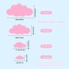 31PC Pink Cloud Wall Decals, Removable DIY Large Vinyl Sticker Self Adhesive Wallpaper for Living Room Nursery Children Baby Kids Boys Girls Bedroom Decor Home Art Mural Dec view 2