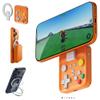abxylute M4 Snap-On Mobile Gaming Controller for Android & iPhone, Lightweight Portable Phone Controller, Pocket-Sized Retro Emulator Gamepad Kickstand,Dual Joystick Turbo for Pro Gaming,Magnet Orange view 1