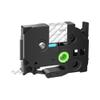 12mm Black On White Label Tape 4X Compatible with Printer Supplies PT-1000 PT-D400 for Part Number TZe-231 TZe-251 TZe-241(White on Clear) view 1