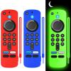 (3 Pack) Wevove (newestmodel) Soft Protective Remote Cover, Anti-Slip Shockproof Silicone Protective Case with Lanyard Glow in The Dark (Glow Green&Dark Blue&Dark Red) view 1