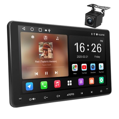 ATOTO A5L 9 Inch Double-DIN Android Car Stereo Wireless CarPlay Android Auto, Wi-Fi/USB Tethering, GPS Navigation, AI-Powered Car Radio, 24EQ, Mirror Link, HD LRV, Backup Camera, OTA Upgrade