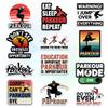 12 Pcs Parkour Stickers Set, Cool Freerunning and Urban Athlete with Quotes Like Eat Sleep Parkour Repeat and I Dont See Obstacles, Stickers for Laptop, Water Bottle, Helmet, Skateboard 8 Inches view 1