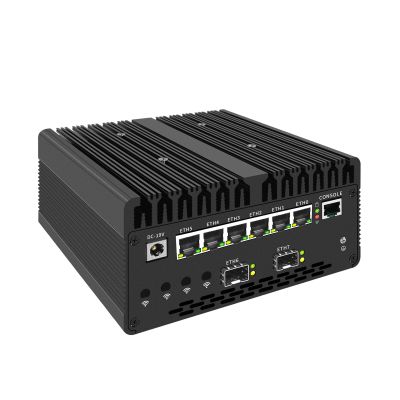 CYMINILMDPC Solid Firewall Mini PC,14th Gen Ultra 7 155H,No Ram No Storage,No SFP,6 * 2.5G LAN vPro Thunderbolt 4,2*NVMe Proxmox Home Server Computer