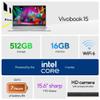 ASUS Vivobook 15 Laptop, 15.6" FHD (1920x1080) IPS Display, Intel i5-120U, Deca-Core, 16GB DDR4 RAM, 512GB PCIe SSD, Bluetooth 5.2, HDMI, Cool Silver, Windows 11 Home, TWE Mouse Pad & Mouse view 2