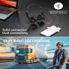 TECKNET Wireless Headset with USB Dongle, Bluetooth Headset with Noise Cancelling Mic - Rechargeable Bluetooth V5.2, 50H Playtime & Mic Mute, On Ear Headphones for Trucker/Remote Work/Call Center view 2