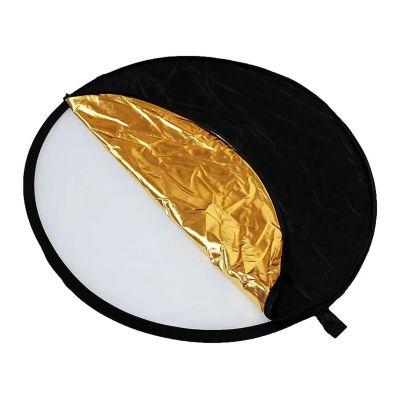 5In1 (Silver/White/Translucent/Black/Gold Color) Collapsible Camera Flash Light Reflector Diffuser Soft Photo Studio Accessories Excellent(110cm)