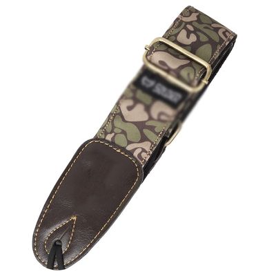 MVNOIRE Thick Adjustable Bass Acoustic Guitar Strap with Leather End Denim Thickened