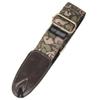 MVNOIRE Thick Adjustable Bass Acoustic Guitar Strap with Leather End Denim Thickened view 1