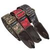 MVNOIRE Thick Adjustable Bass Acoustic Guitar Strap with Leather End Denim Thickened view 3