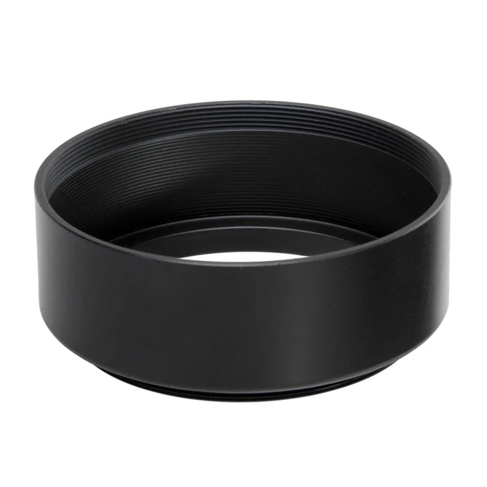 Metal Lens Hood 40.5mm 43mm 46mm 49mm 52mm 55mm 58mm 62mm 67mm 72mm 77mm for Canon for Nikon Excellent(with Lens Cap,72MM_Black)