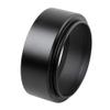Metal Lens Hood 40.5mm 43mm 46mm 49mm 52mm 55mm 58mm 62mm 67mm 72mm 77mm for Canon for Nikon Excellent(with Lens Cap,72MM_Black) view 2