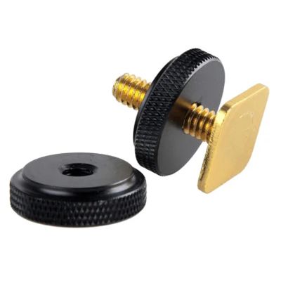 10PCS Metal 1/4 Adapter Screw Camera Flash Light Stand Hot Shoe Adapter DSLR Camera Tripod Mount Screw Wholesale Excellent(1 4 Double Gold)
