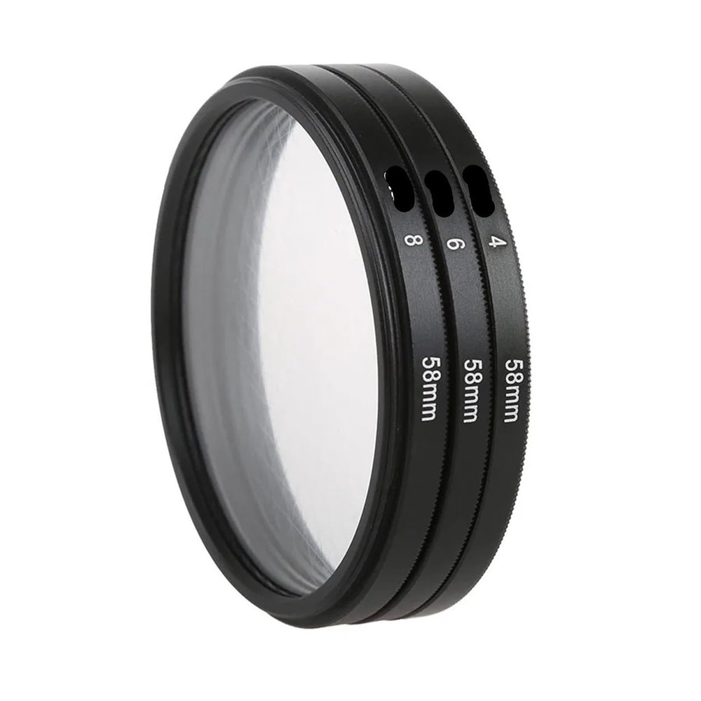 Camera Lens Star Filter 4/6/8 Line Starlight Night Photography for Canon for Nikon Excellent(37mm,6 Line Star Filter)