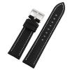 Sailcloth Strap 18-22mm - Quick Release Waterproof Band, Unisex Design(Black-white line,18mm) view 1