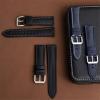 Sailcloth Strap 18-22mm - Quick Release Waterproof Band, Unisex Design(Black-white line,18mm) view 2