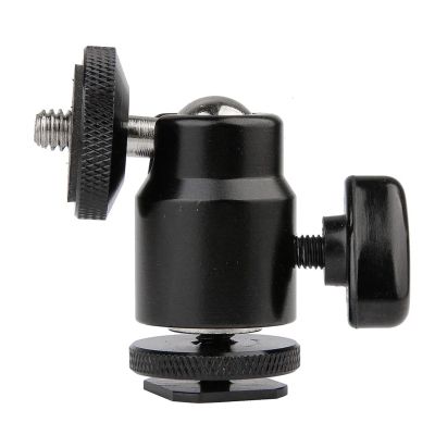 10 Pieces Mini Tripod Ballhead Ball Head Camera Flash Hot Shoe Adapter 1/4 Screw Mount Excellent(L)