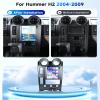 9.7inch 4G+64G Car Radio Stereo for Hummer H2 2004-2009 with Tesla Style Touch Screen Android 15 Wireless CarPlay/Android Auto DSP GPS WiFi 5.0Bluetooth FM/RDS SWC AHD Backup Camera view 2