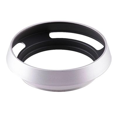 Black/Silver Metal Lens Hood 37mm 39mm 40.5mm 43mm 46mm 49mm 52mm 55mm 58mm for Leica for Fujifilm Sony Camera Lens Accessories Excellent(39mm,Silver)
