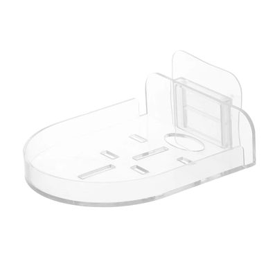 1PC Security Surveillance CCTV Camera Holder Stand Home Self-Adhesive Drill-free Fixer Traceless Wall-Mounted Bracket(Clear)
