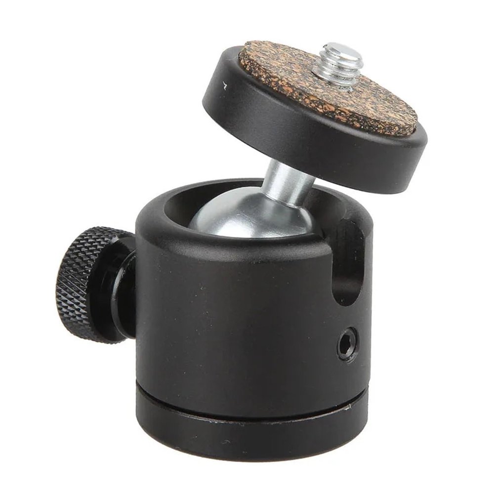 360 Degree Rotating 1/4 and 3/8 Adapter Screw Mount Metal Mini Ball Head for Digital Camera Light Stand Bracket Accessories @ Excellent