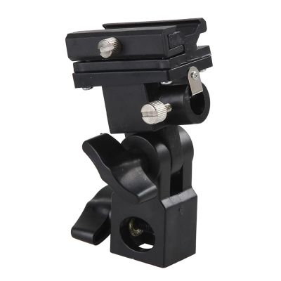 Camera Flash Light Hot Shoe Adapter with Umbrella Hole Tripod Light Stand Bracket Holder Mount SB600 580EX YN560 Speedlite (B) Excellent
