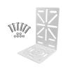 CCTV Monitoring Bracket PTZ Dome Camera Adapter Auxiliary Mount Extension Support L Shape 90 Degree Right Angle Steel Plate view 3