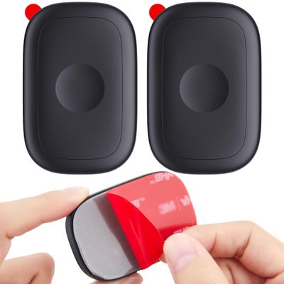 2 Pack Adhesive Mount Holder for Tile Life360 Pro 2024 Tracker with 3M Adhesive Sticker, Silicone Waterproof Tile Pro Case Cover Anti-Lost for Luggage, TV Remotes, Car, Bike, Drones, Purse