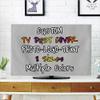 BENUSIO Custom TV Dust Cover for Desktop and Hanging TV Personalized Screen Protective Cover with Photo Logo Text Living Room Decoration, Silver, For 37" TV view 1
