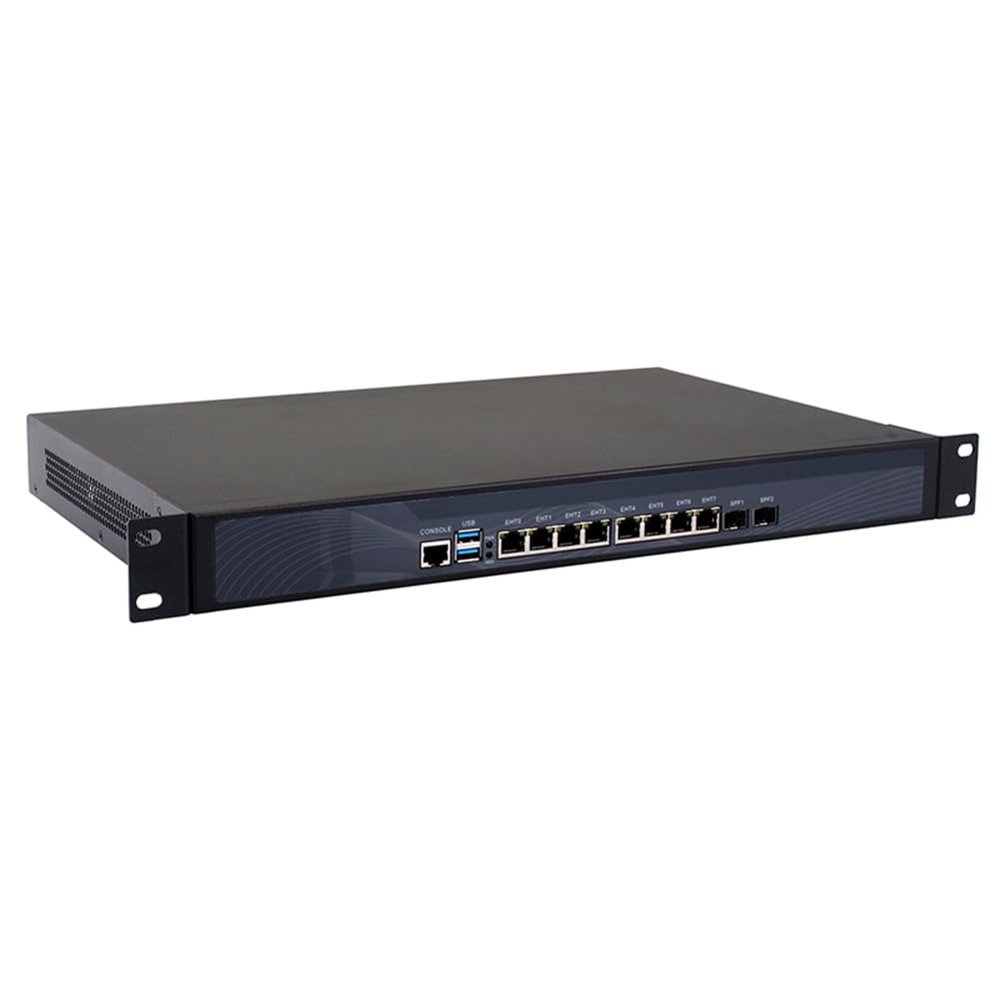 1U Rackmount Firewall, VPN, Network Security Appliance, Router PC, Core I7 3520M, RS07, AES-NI, 8 x LAN, 2 x Optical SFP, 2 x USB3.0, COM, VGA, 0 RAM, 0 Storage, Barebone No System