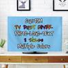 BENUSIO Custom TV Dust Cover for Desktop and Hanging TV Personalized Screen Protective Cover with Photo Logo Text Living Room Decoration, LightSkyBlue, For 65" TV view 1