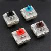 100PCS Mechanical Keyboard Switch Replacement Black Blue Brown Red Keyswitch for CIY Sockets Compatible with MX Switch SMD 3pin Thin Pins Dedicated Shaft (Blue) view 3