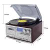 Gramophone Record Player Retro Record Player Turntable Vinyl Record Player Support Cd Fm Radio U Disk Sd Card for Vinyl Rec view 2