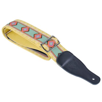 MVNOIRE Folk Electric Guitar Acoustic Universal Leather Headband Embroidered