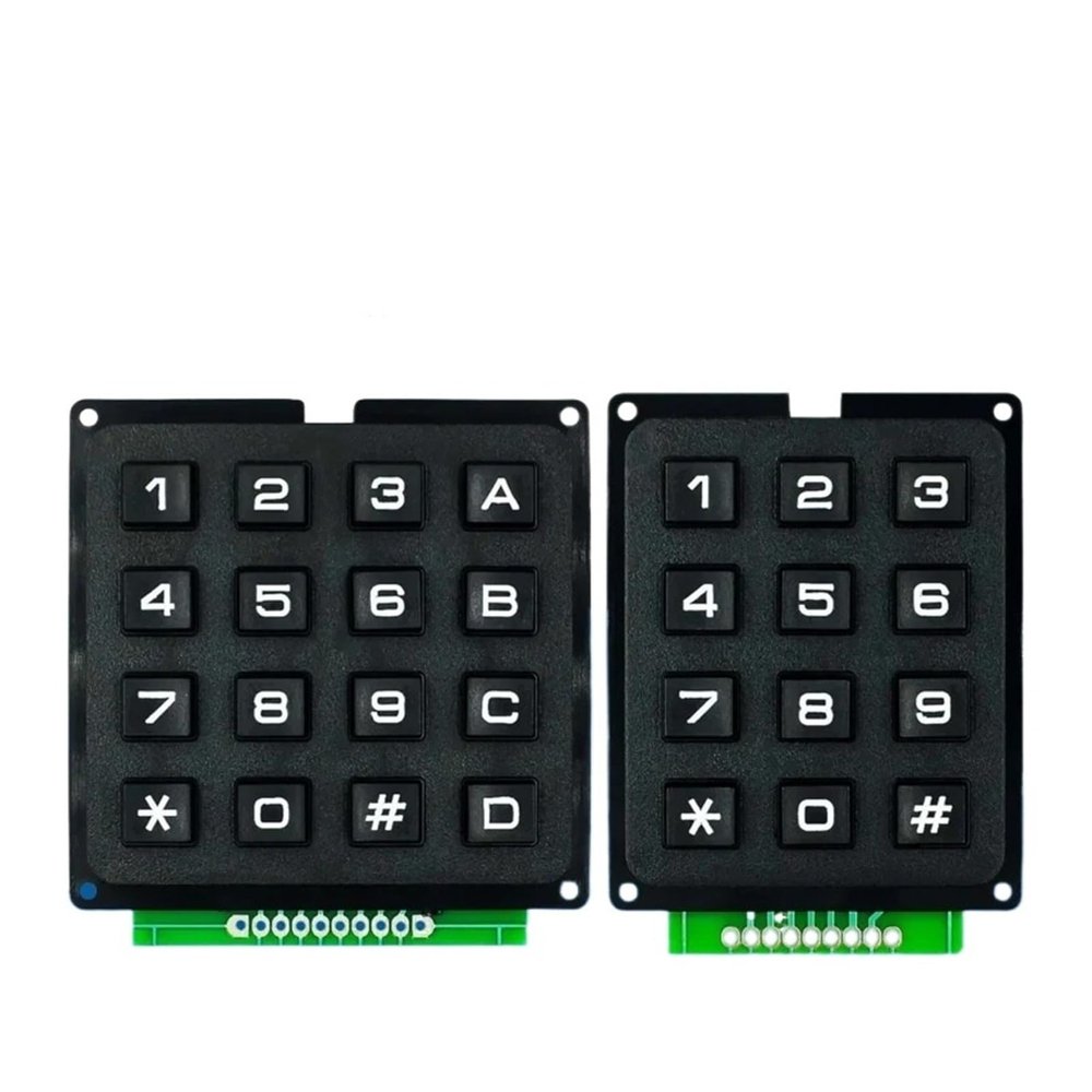 3 * 4 4 * 4 Matrix Switch Keyboard keypad Array Module ABS Plastic Keys 4x4 3x4 12 16 Key Button Membrane Switch DIY kit for Arduino(4X4 2pcs)