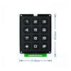 3 * 4 4 * 4 Matrix Switch Keyboard keypad Array Module ABS Plastic Keys 4x4 3x4 12 16 Key Button Membrane Switch DIY kit for Arduino(4X4 2pcs) view 3