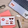 100 Pcs Downtown Girls Stickers for Women, Red Bow Cherry Aesthetic Bulk Stickers for Journaling, Cute Black Cat Waterproof Vinyl Decals DIY Water Bottle Laptop Decoration Gift for Kids view 3
