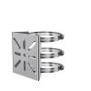 1 Set For Outdoor Pole Monitoring Bracket Univsesial Adapter Plate 100/200mm Long Hoop With Stainless Steel Camera Mount Panel(With 3pcs 200mm Hoop) view 1
