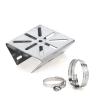 1 Set For Outdoor Pole Monitoring Bracket Univsesial Adapter Plate 100/200mm Long Hoop With Stainless Steel Camera Mount Panel(With 3pcs 200mm Hoop) view 3