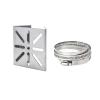 1 Set For Outdoor Pole Monitoring Bracket Univsesial Adapter Plate 100/200mm Long Hoop With Stainless Steel Camera Mount Panel(With 3pcs 200mm Hoop) view 4