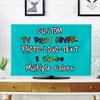 BENUSIO Custom TV Dust Cover with Photo Logo Text Personalized Dustproof TV Screen Monitor Protective Cover Indoor Decor, Darkturquoise, For 50"/52" TV view 1