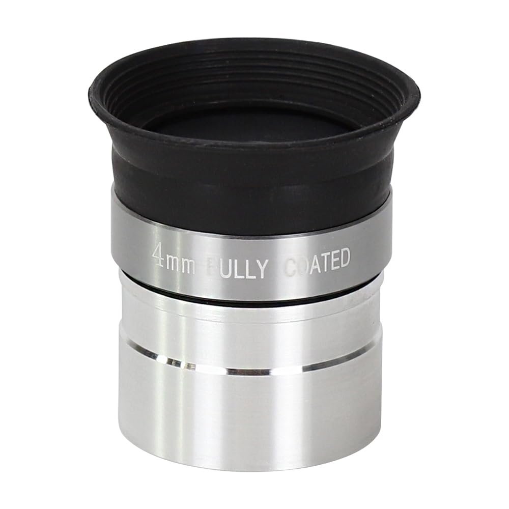 1pc Telescope Eyepiece 1.25 Inch Fully Coated Glass with M28.6 * 0.6mm Filter Threads - 4mm/ 10mm/ 20mm Focal Length Can Choose(4mm Focal Length)