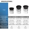 1pc Telescope Eyepiece 1.25 Inch Fully Coated Glass with M28.6 * 0.6mm Filter Threads - 4mm/ 10mm/ 20mm Focal Length Can Choose(4mm Focal Length) view 3